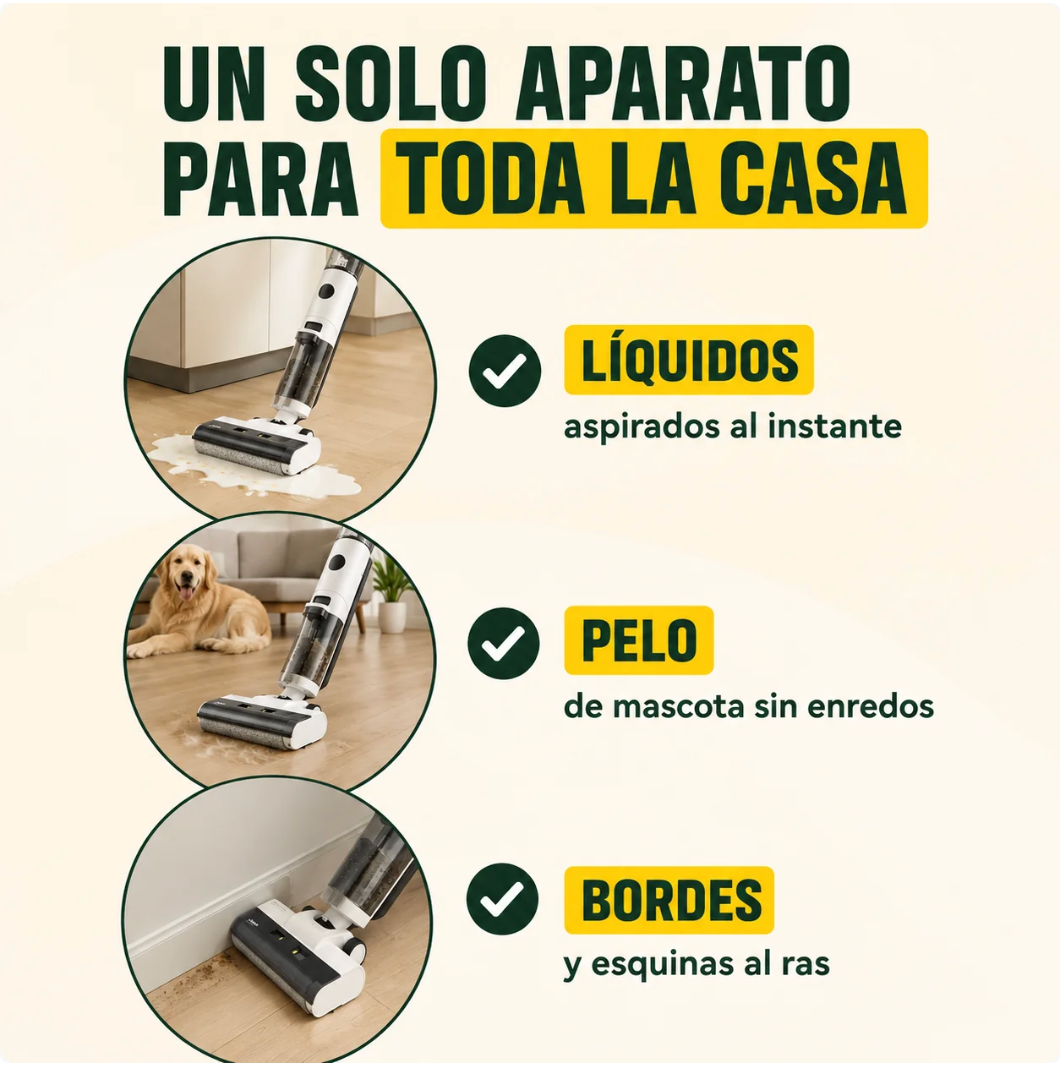 JONR ED12 – Aspira, friega y seca tu suelo en una sola pasada