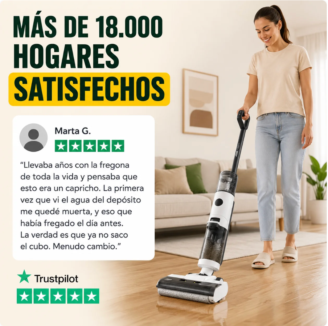 JONR ED12 – Aspira, friega y seca tu suelo en una sola pasada