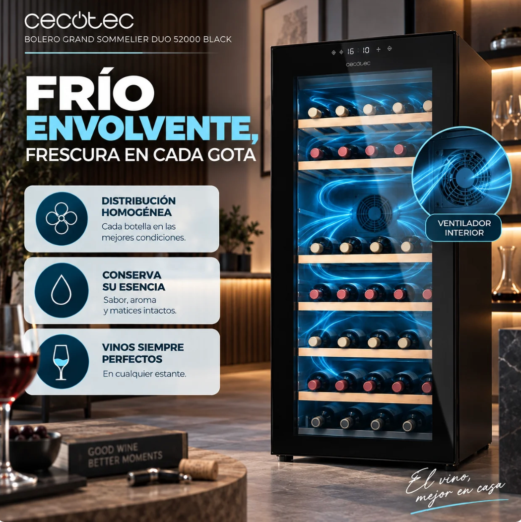 GrandSommelier Duo 52000 – La Bodega Premium para tu Hogar