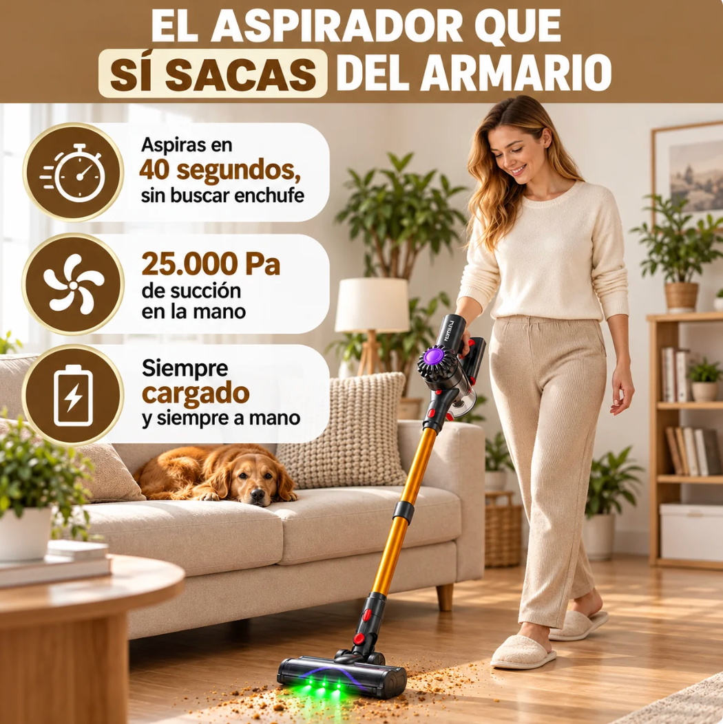 FYRAEN V15 – Aspira toda tu casa sin un solo cable