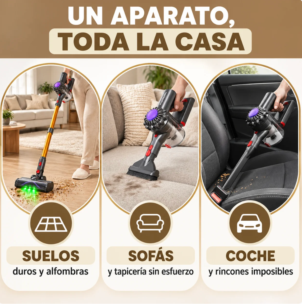 FYRAEN V15 – Aspira toda tu casa sin un solo cable