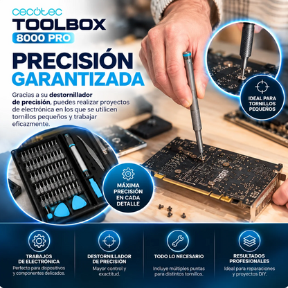 Toolbox 8000 Pro – Tu Taller Completo en un Maletín